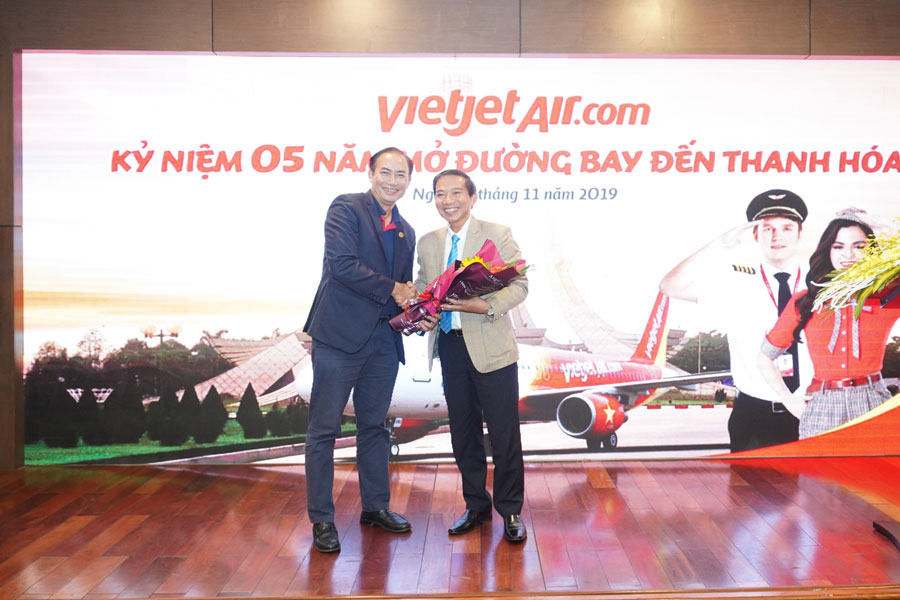 Vietjet transported 2.2 million passengers after 5 years of takeoff in Thanh Hoa
